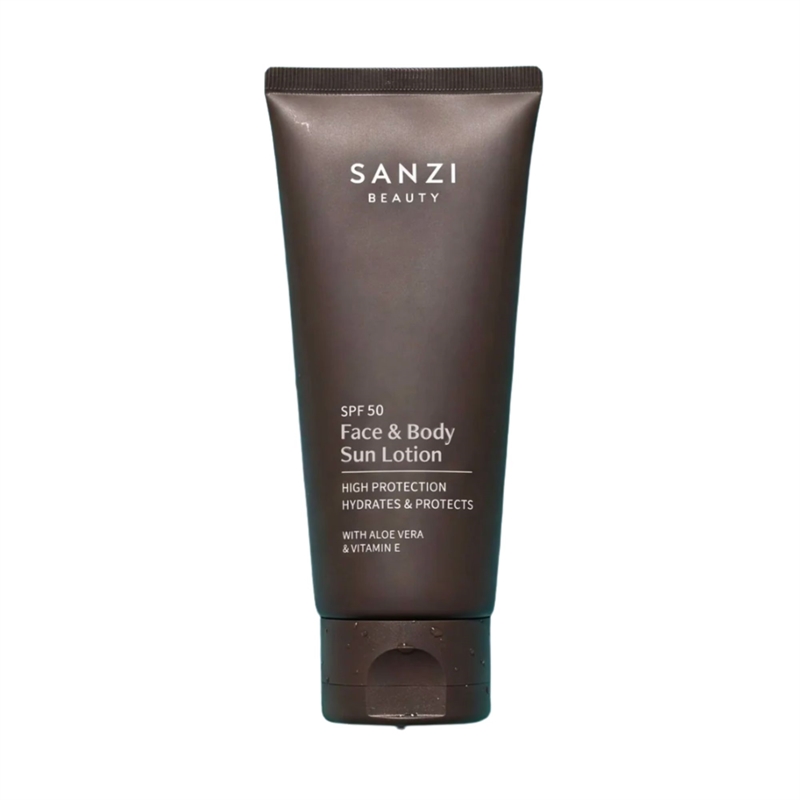 Sanzi Face & Body Sun Lotion Spf50 150 ml  hos parfumerihamoghende.dk 