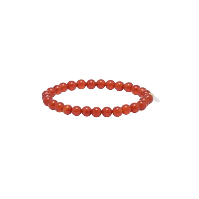 Soi Essential Rød Jade Stretch Armbånd 6mm