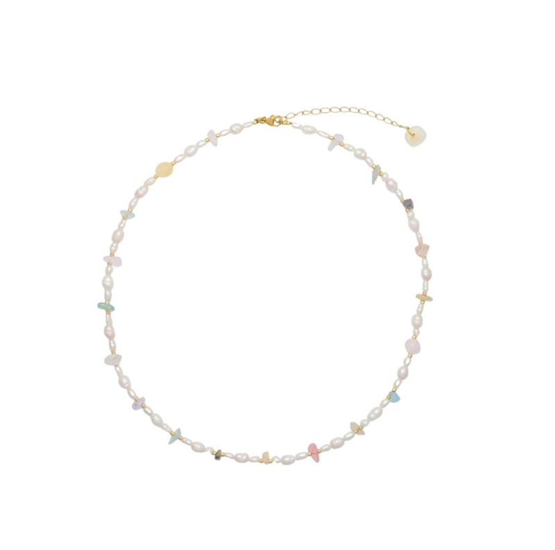 Soï Copenhagen Ferskvandsperler med Krystal Mix Halskæde