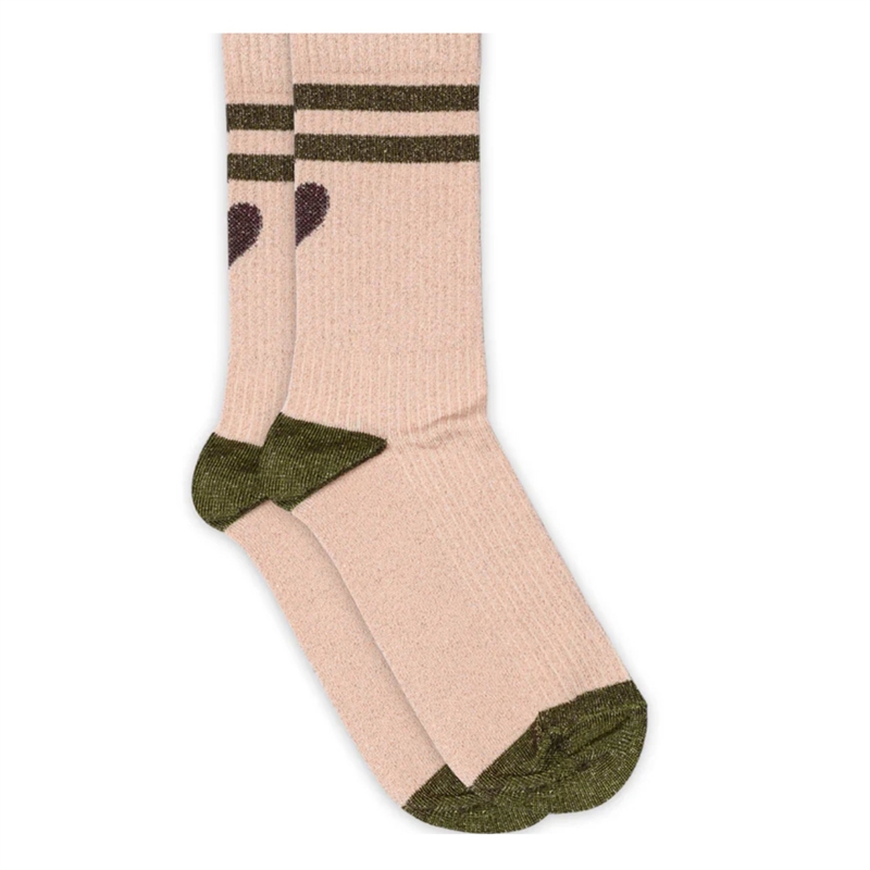 MP Denmark Elga Glitter Socks - Rosa Dust 37/39 hos parfumerihamoghende.dk 