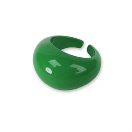 Sistie Caroline Chunky Ring Green Solid str. 52 hos parfumerihamoghende.dk 