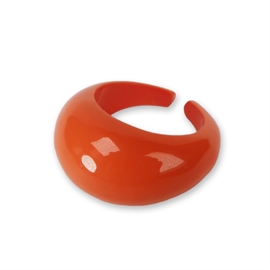 Sistie Caroline Chunky Ring Orange Solid str. 55 hos parfumerihamoghende.dk 