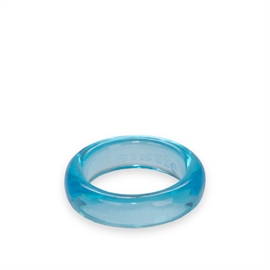 Sistie Jess Chunky Ring Light BlueTrans str. 55 parfumerihamoghende.dk