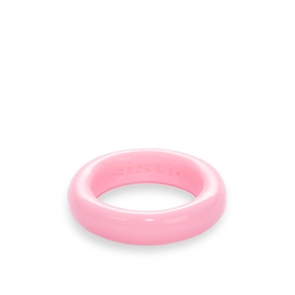 Sistie Jess Chunky Ring Light Pink Solid str. 55 hos parfumerihamoghende.dk