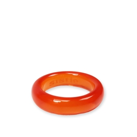 Sistie Jess Chunky Ring Transparent Orange str. 52 hos parfumerihamoghende.dk